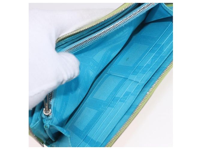 Hermès HERMES Azap Long Silk In Long Wallet Leather Green Silver - vista 19