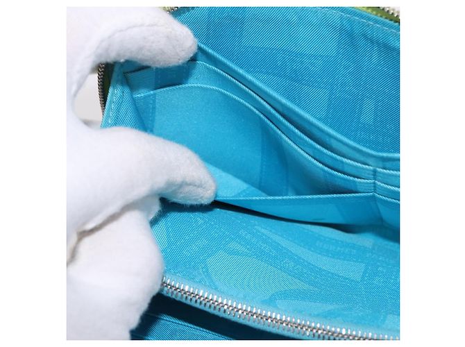 Hermès HERMES Azap Long Silk In Long Wallet Leather Green Silver - vista 22