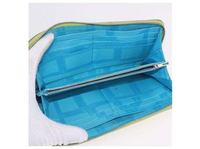 Hermès HERMES Azap Long Silk In Long Wallet Leather Green Silver - vista 9