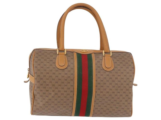 GUCCI Micro GG Supreme Web Sherry Line Bag PVC Beige 002 39 0168 - vista 13