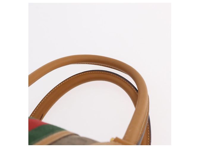 GUCCI Micro GG Supreme Web Sherry Line Bag PVC Beige 002 39 0168 - vista 14