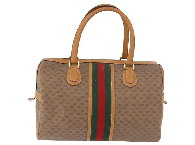 GUCCI Micro GG Supreme Web Sherry Line Bag PVC Beige 002 39 0168 - vista 2