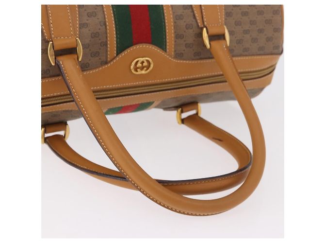GUCCI Micro GG Supreme Web Sherry Line Bag PVC Beige 002 39 0168 - vista 8