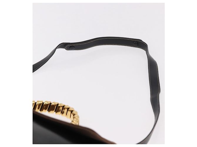 LOEWE Velazquez Hand Bag Leather 2way Black Gold - vista 14