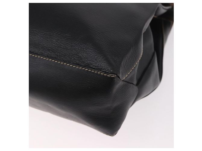 LOEWE Velazquez Hand Bag Leather 2way Black Gold - vista 15