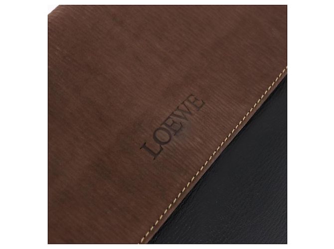 LOEWE Velazquez Hand Bag Leather 2way Black Gold - vista 18