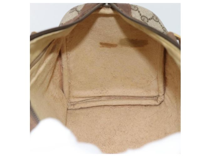 GUCCI GG Supreme Web Sherry Line Boston Bag PVC Beige Gold 58 02 007 - vista 11