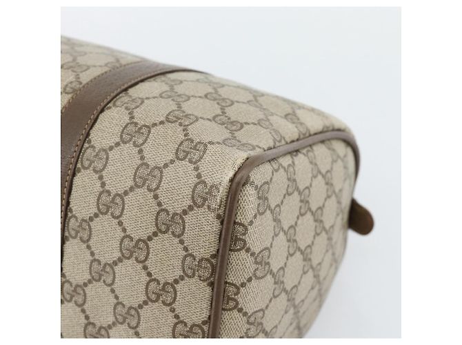 GUCCI GG Supreme Web Sherry Line Boston Bag PVC Beige Gold 58 02 007 - vista 16