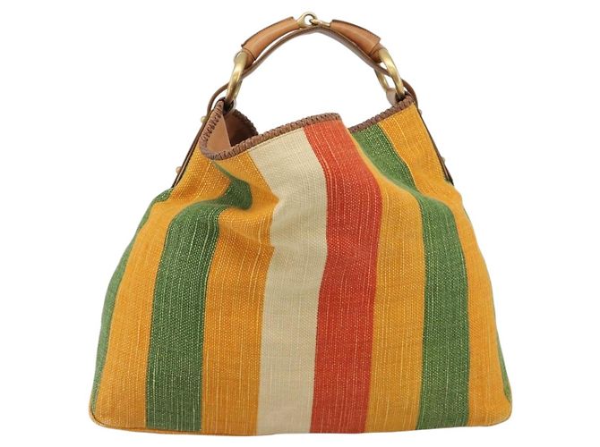 GUCCI Schultertasche Canvas Multicolor Gold 114900 - Ansicht 13