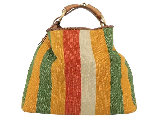 GUCCI Schultertasche Canvas Multicolor Gold 114900 - Ansicht 2