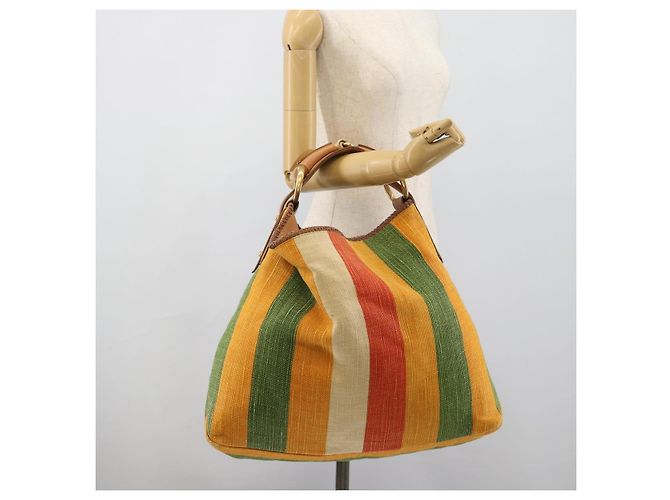 GUCCI Schultertasche Canvas Multicolor Gold 114900 - Ansicht 21