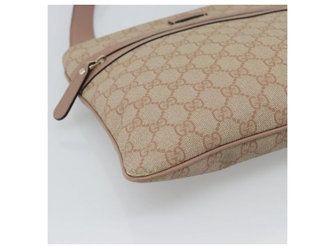 GUCCI GG Supreme Shoulder Bag PVC Leather Pink Gold Tone - vista 15