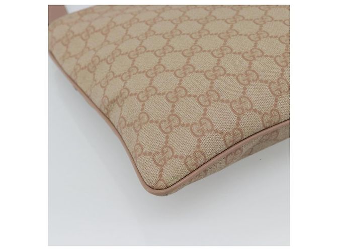 GUCCI GG Supreme Shoulder Bag PVC Leather Pink Gold Tone - vista 17