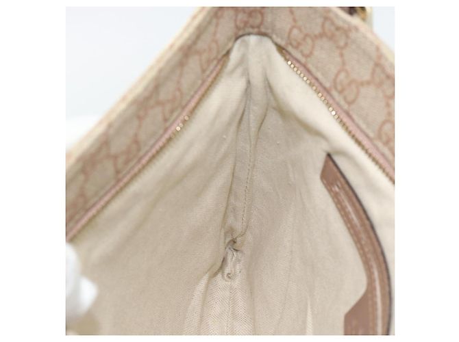GUCCI GG Supreme Shoulder Bag PVC Leather Pink Gold Tone - vista 20