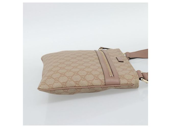 GUCCI GG Supreme Shoulder Bag PVC Leather Pink Gold Tone - vista 4