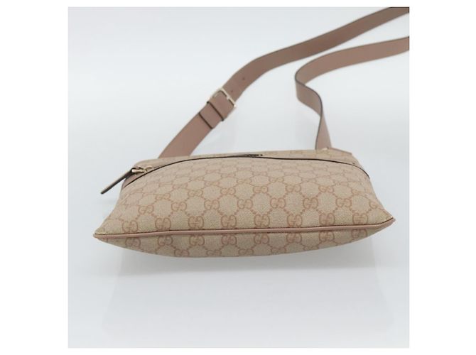 GUCCI GG Supreme Shoulder Bag PVC Leather Pink Gold Tone - vista 5