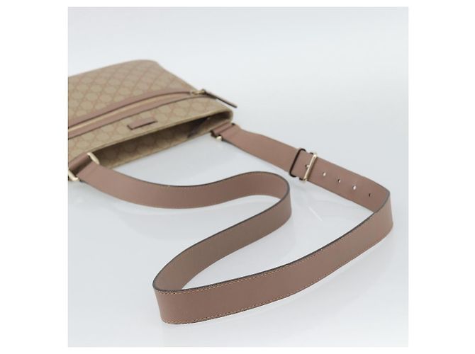 GUCCI GG Supreme Shoulder Bag PVC Leather Pink Gold Tone - vista 7