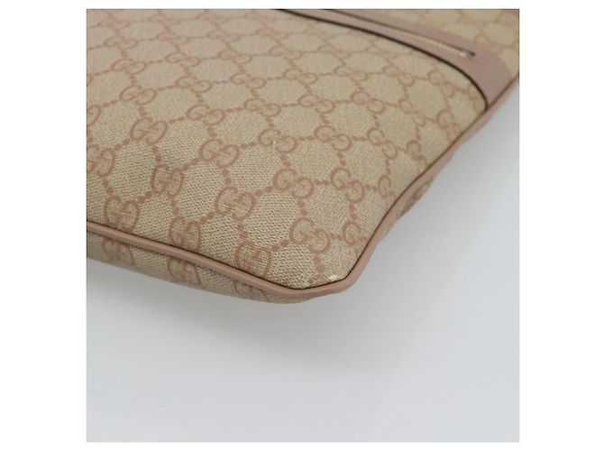 GUCCI GG Supreme Shoulder Bag PVC Leather Pink Gold Tone - vista 8