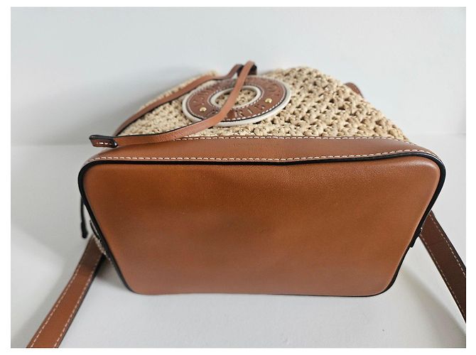 Louis Vuitton Noe BB Tasche aus Raffia natural tan Braun Beige - Ansicht 3