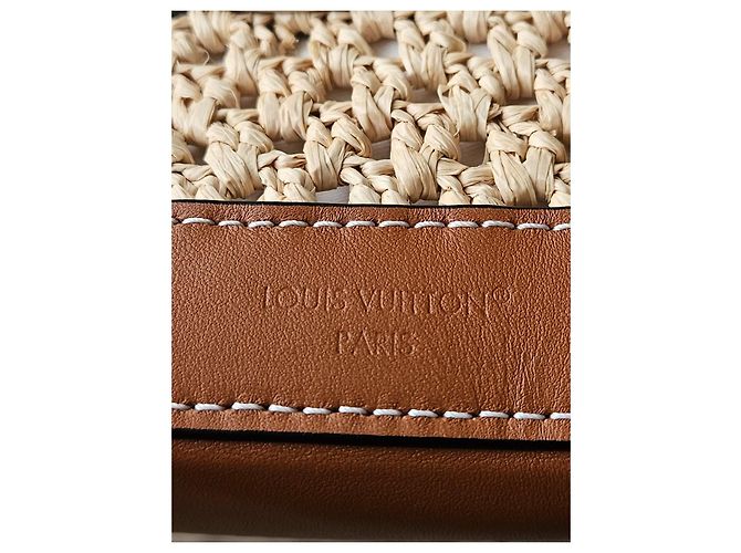 Louis Vuitton Noe BB Tasche aus Raffia natural tan Braun Beige - Ansicht 9