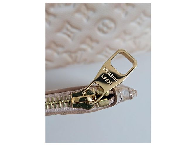 Borsa Louis Vuitton Monogram stardust Neverfull MM in pelle Empreinte Beige - vista 13