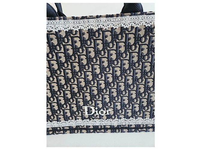 Dior Book Tote Tasche aus Dior Oblique Canvas Schwarz Beige - Ansicht 9