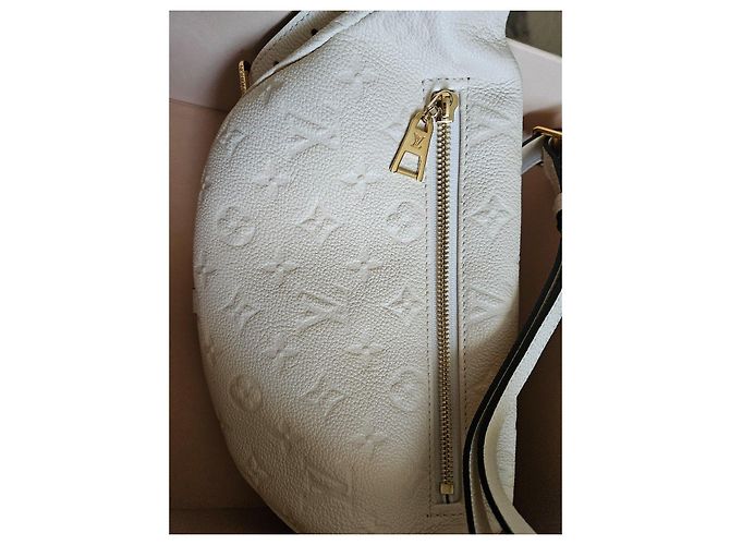 Bumbag Borsello da cintura Louis Vuitton Monogram cream Empreinte leather Beige - vista 19