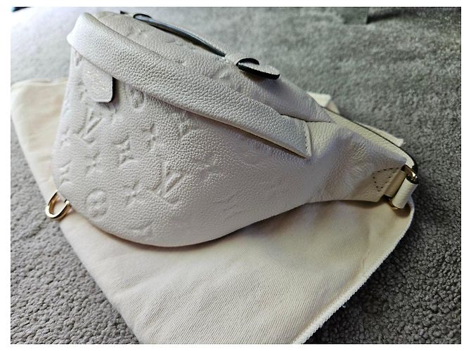 Bumbag Borsello da cintura Louis Vuitton Monogram cream Empreinte leather Beige - vista 2
