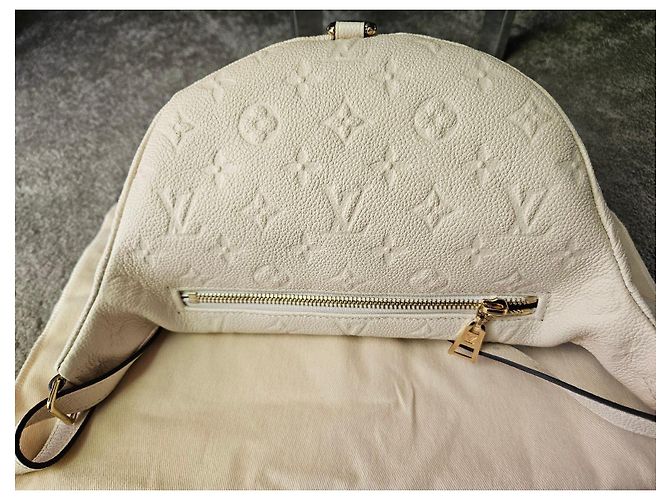 Bumbag Borsello da cintura Louis Vuitton Monogram cream Empreinte leather Beige - vista 6