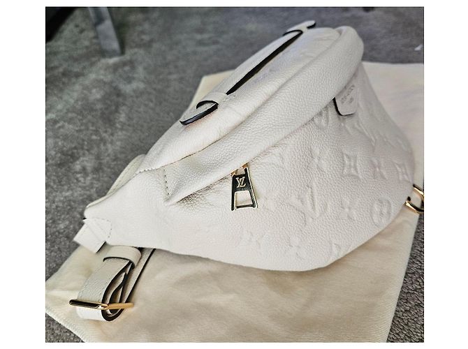 Bumbag Borsello da cintura Louis Vuitton Monogram cream Empreinte leather Beige - vista 8
