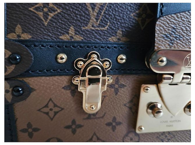 Louis Vuitton Trunk Clutch Monogram Canvas Braun Schwarz - Ansicht 4