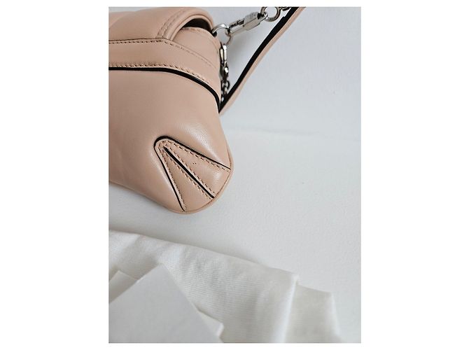 Bolso vertical pequeño Gucci Horsebit 1955 Beige - vista 11