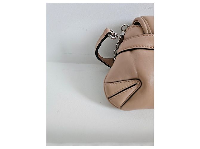 Bolso vertical pequeño Gucci Horsebit 1955 Beige - vista 12