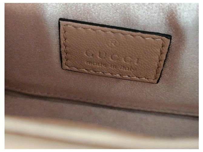 Bolso vertical pequeño Gucci Horsebit 1955 Beige - vista 6