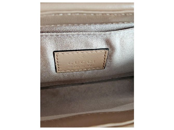 Bolso vertical pequeño Gucci Horsebit 1955 Beige - vista 9