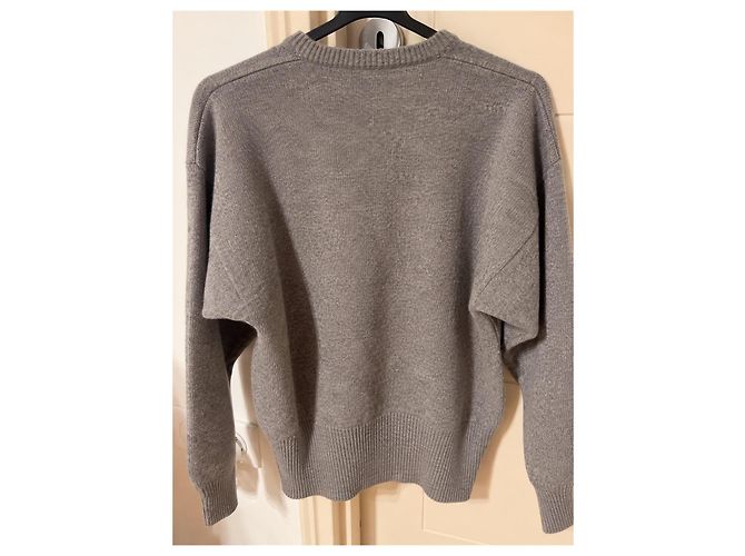 Gucci grauer Kaschmirpullover mit Rautenmuster - Ansicht 2