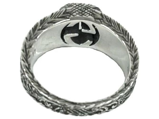 Anello Gucci Interlocking G Arabesque Argento - vista 6