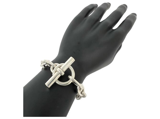 Hermès Bracciale Hermes Chaine d'Ancre GM 14-Link Argento - vista 2
