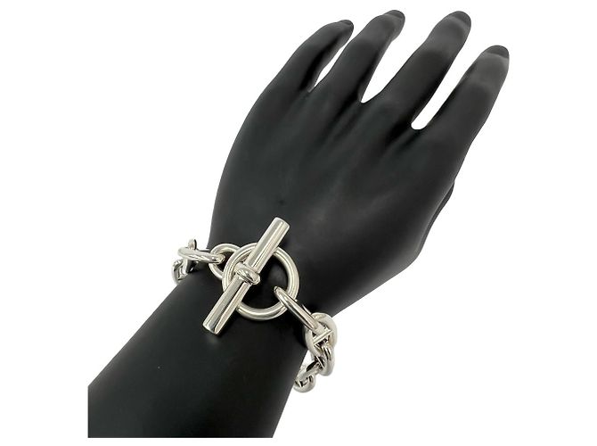 Hermès Pulsera Hermes Chaine d'Ancre Plata - vista 2