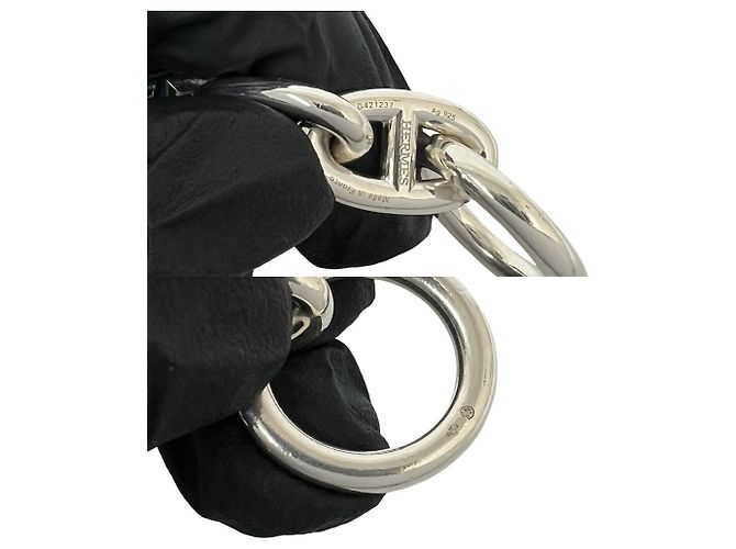 Hermès Pulsera Hermes Chaine d'Ancre Plata - vista 3