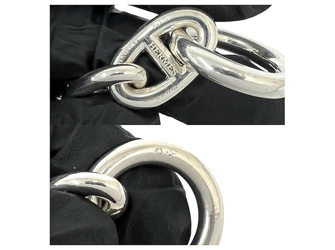 Hermès Pulsera de Dijes Hermes Chaine d'Ancre TGM Plata - vista 3