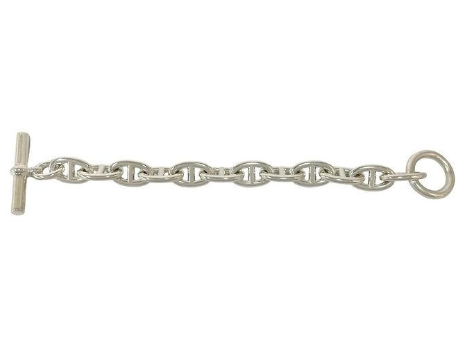 Hermès Pulsera de Dijes Hermes Chaine d'Ancre TGM Plata - vista 6