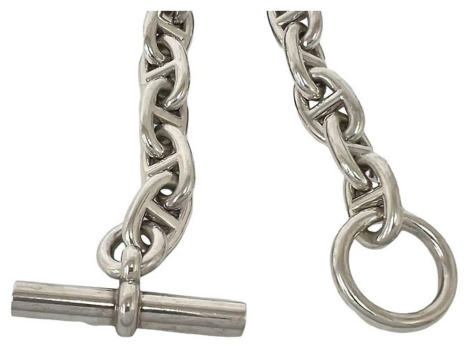 Hermès Pulsera Hermes Chaine d'Ancre MM Plata - vista 4