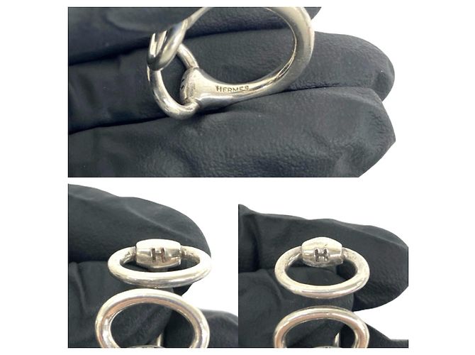 Hermès Hermes Vintage Nausicaä Bandring Silber - Ansicht 3