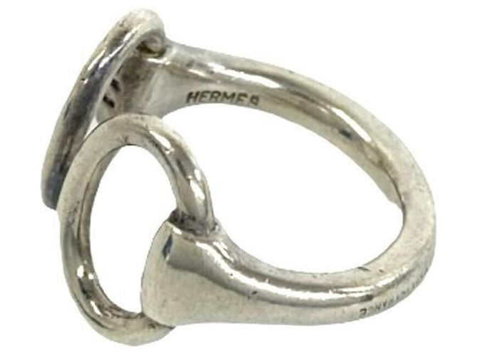 Hermès Hermes Vintage Nausicaä Bandring Silber - Ansicht 4