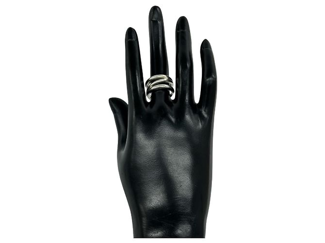Autre Marque Anello Tiffany Vintage Diamond Gonall Argento - vista 2