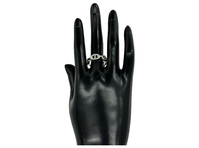 Ring Hermès Anello Hermes Enchainée PM in argento sterling - vista 2