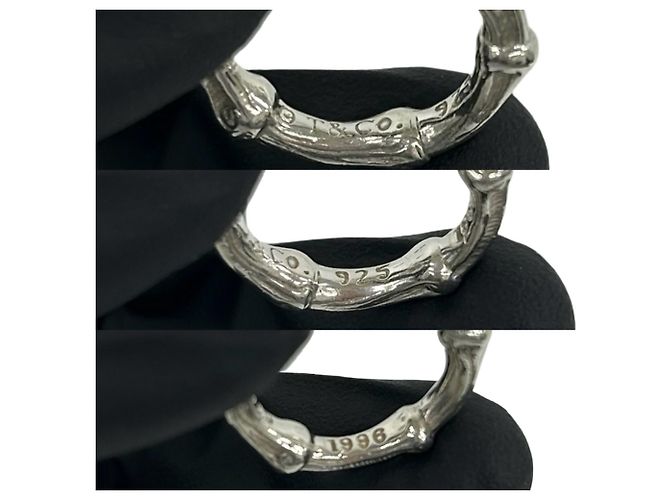 Autre Marque Anello Tiffany Vintage Bamboo Argento - vista 3