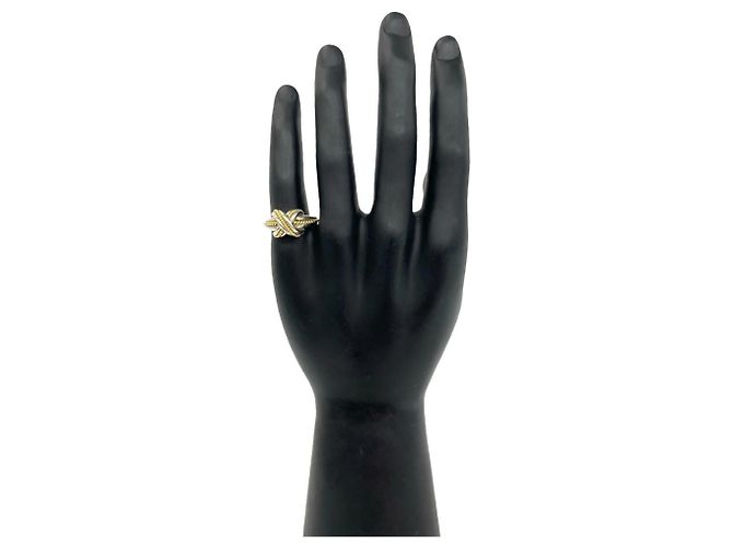 Autre Marque Anello Vintage Signature Tiffany & Co. Argento D'oro - vista 2