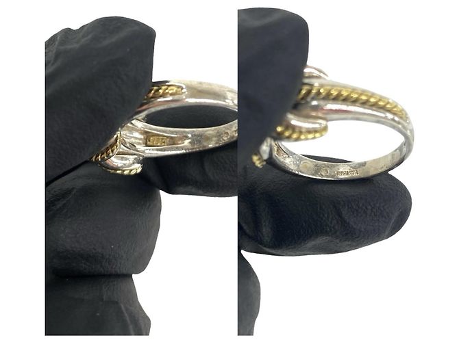 Autre Marque Anello Vintage Signature Tiffany & Co. Argento D'oro - vista 3